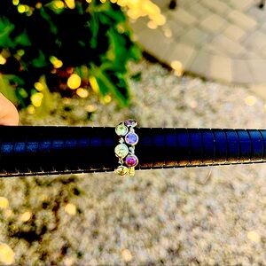 Gemstone Stacking Rings 925